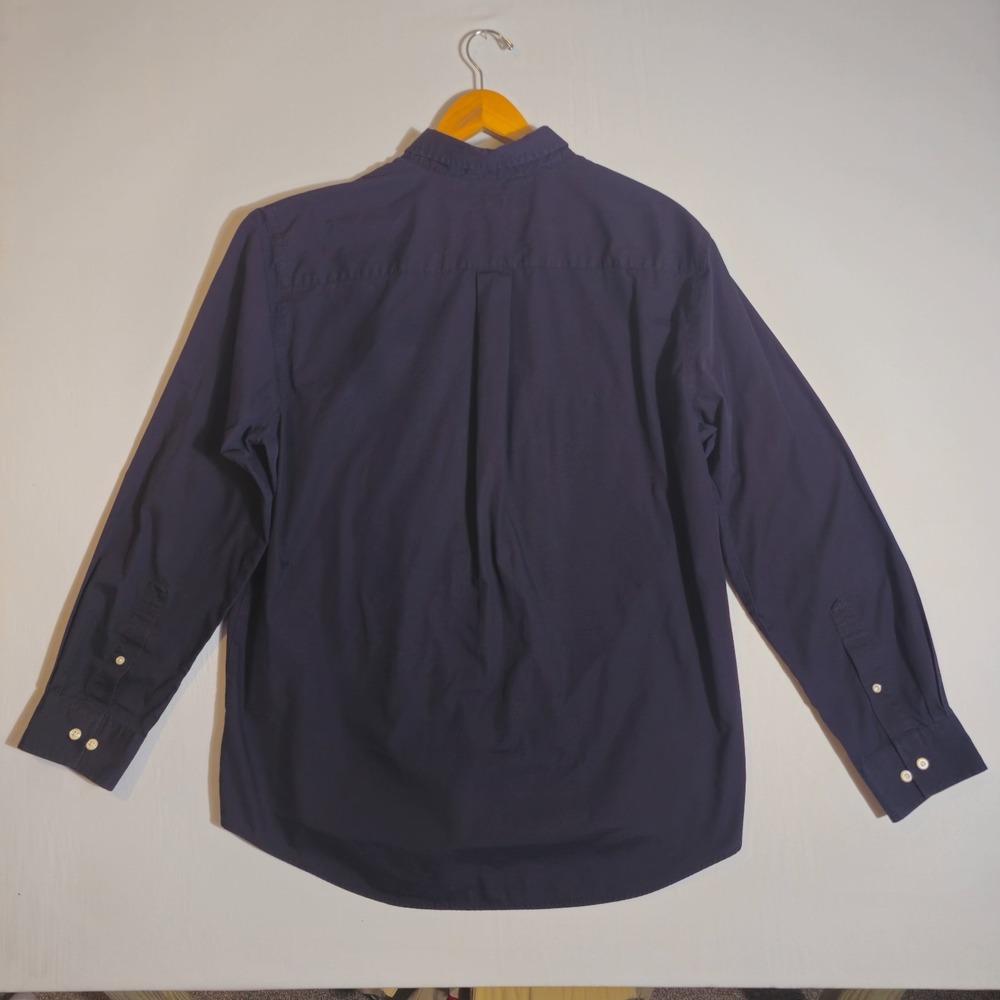 Croft & Barrow Button Down Shirt Mens XL Black Cotton Oeko Tex Chest Pocket - Picture 9 of 11